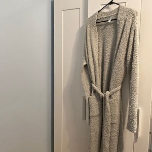 Skims Cozy Knit Robe Aqua